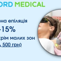 Лазерная эпиляция – 15%